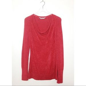 Athleta Cuddle Up Cozy Sweater Tunic Red Sz S